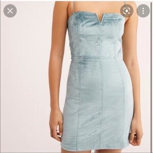 Free People Light Blue Mini Dress